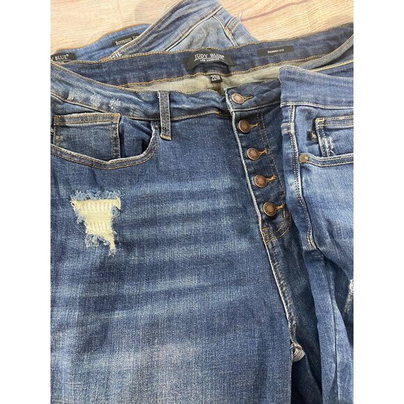 Judy Blue Women's Bundle Of Blue Bootcut/Boyfriend Fit/Skkinny Fit Jeans - 20W - Picture 5 of 16